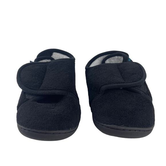 Beltwell Super Comfy Edema Circulation Warm Plush Fleece Slippers Black 7.5/8 - Picture 2 of 14